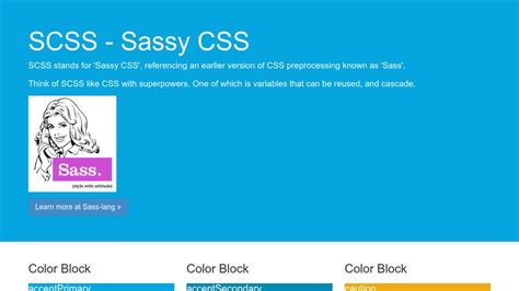 Scss Template Sassy Css