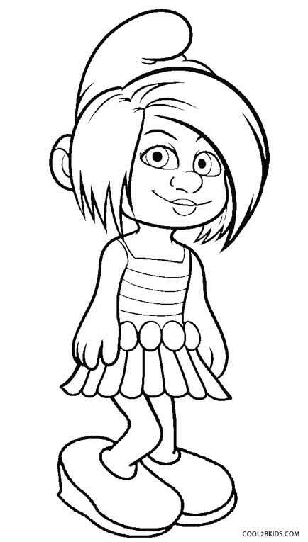 Midnight clock clip art 871 free printable 48 cartoonized free printable coloring page. Printable Smurf Coloring Pages For Kids | Cool2bKids