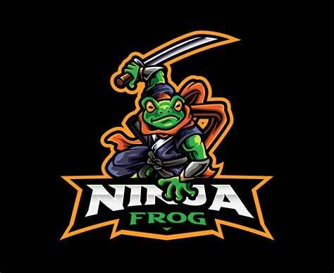 Frog Ninja Mascot Logo Design 9682259 Vector Art At Vecteezy