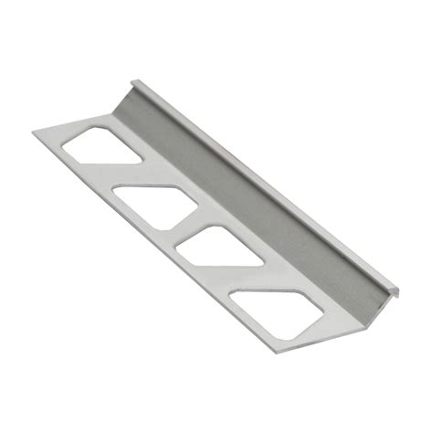 Schluterrondec dark anthracite 1/2 in. Schluter FINEC-AE Anodised Aluminium Matt Silver Slim ...