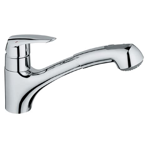 While not all grohe faucets are made in germany (many still are, but an item from the us line is likely to be made in. Shop GROHE Eurodisc Chrome Pull-Out Kitchen Faucet at ...