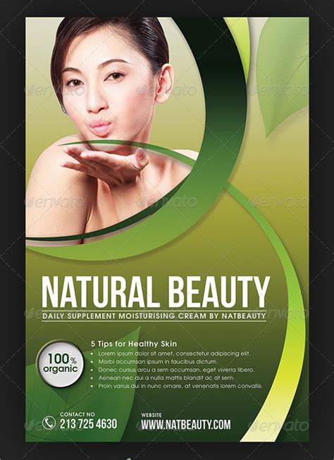 23 Cosmetic Flyers Psd Ai Eps Vector Word