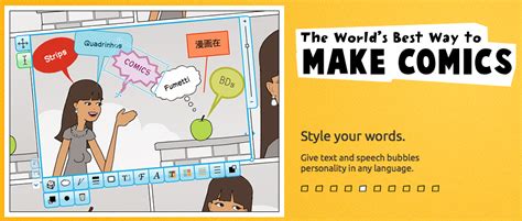 Create Online Comic Strips in Foreign Languages with Pixton | World