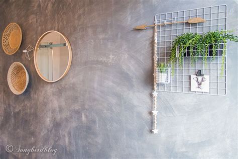 How To Paint A Faux Concrete Wall In Five Easy Steps Songbird Faux