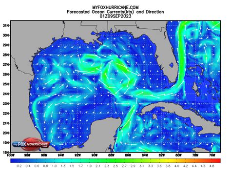 Forecasted Ocean Currents Gulf Of Mexico View Hurricane And