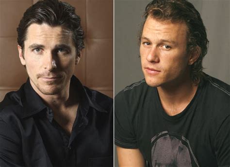 Our first scene was in an interrogation room together, and i saw that he's a helluva actor who's completely committed to it and totally gets what informed heath ledger's performance? Christian Bale On Heath Ledger