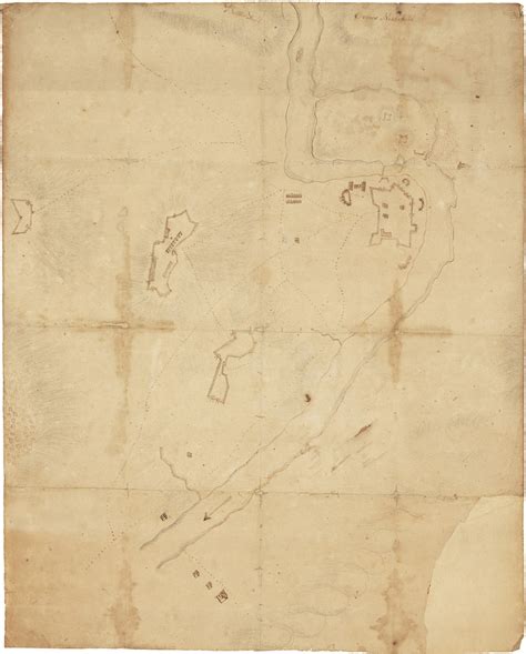 Revolutionary War Manuscript Plan Of West Point Rare And Antique Maps