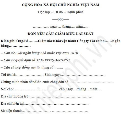 Đây là một trong những đề xuất của các hiệp hội dệt may; Tải mẫu đơn xin giảm lãi suất ngân hàng mới nhất ...