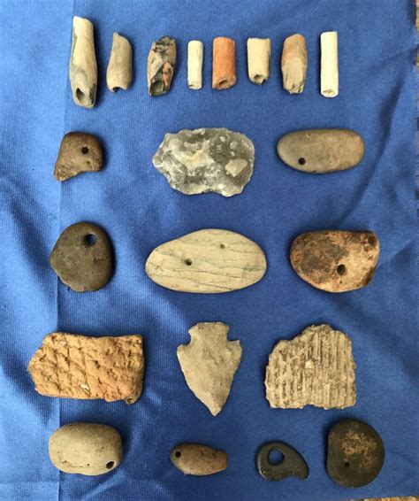Eastern Nc Pfs Native American Artifacts Arrowhead Points Pipe Pieces