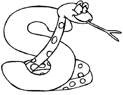 Lernkarten von buchstaben und zahlen, kostenlos ausdrucken und einfach lesen und schreiben lernen. Ausmalbild Buchstaben lernen: Tierschrift S kostenlos ausdrucken | Snakes Coloring Pages ...