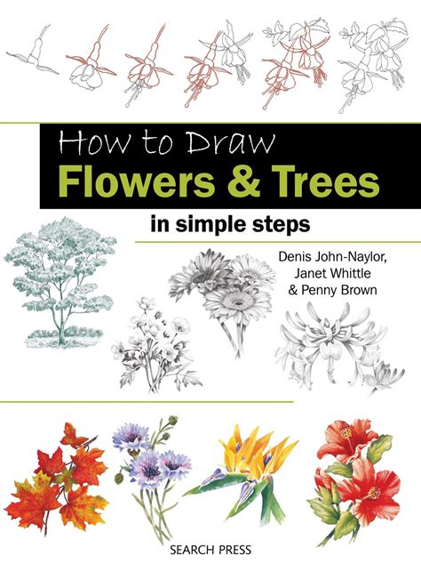 Learn To Draw Flowers Book These Simple Drawings Are A Great Way To