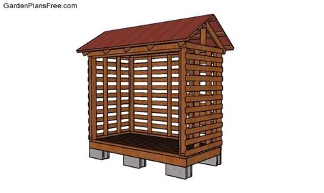 4x8 Firewood Shed Plans Free Garden Plans How To Build