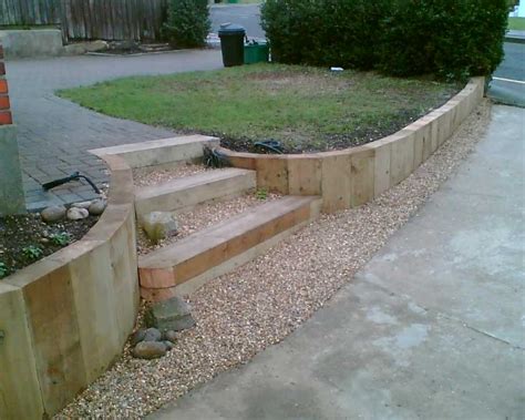 These are great for draining. Railway Sleepers