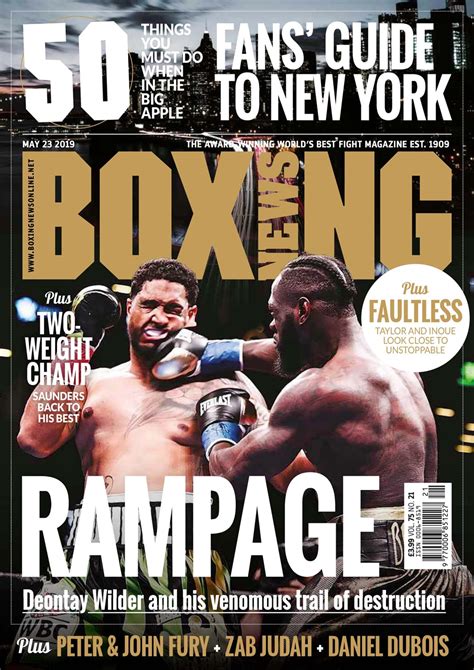 Boxing News Magazine 21 May Subscriptions Pocketmags
