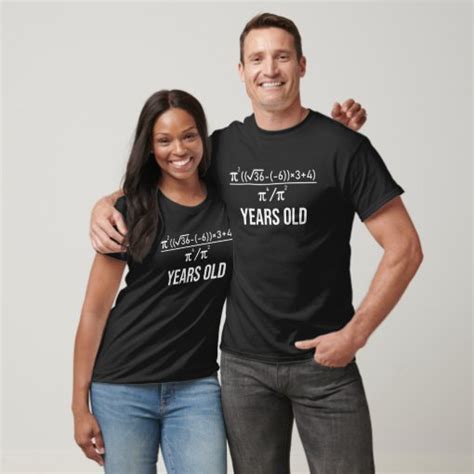 40 Years Old Equation Funny 40th Birthday Math T Shirt Zazzle