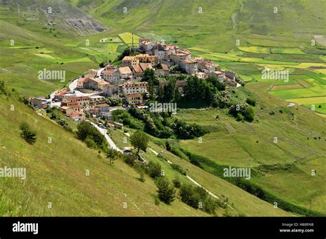 Mountain Village Of Castelluccio National Park Sibillini Mountains