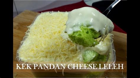 1 cawan gula 1/2 cawan minyak masak 1/2 cawan susu cair 3 biji telur 1 sudu. Resepi Kek Pandan Cheese Melimpah Ruah!! - YouTube