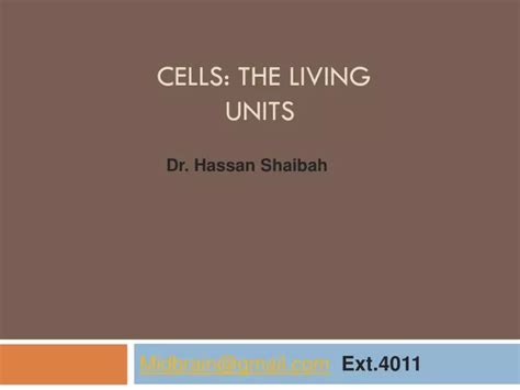 Ppt Cells The Living Units Powerpoint Presentation Free Download