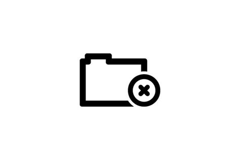 Delete Folder Icon Graphic By Mirazhosen10 · Creative Fabrica