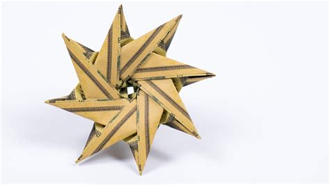How To Make A Origami Christmas Star With Money Very Easy Money
