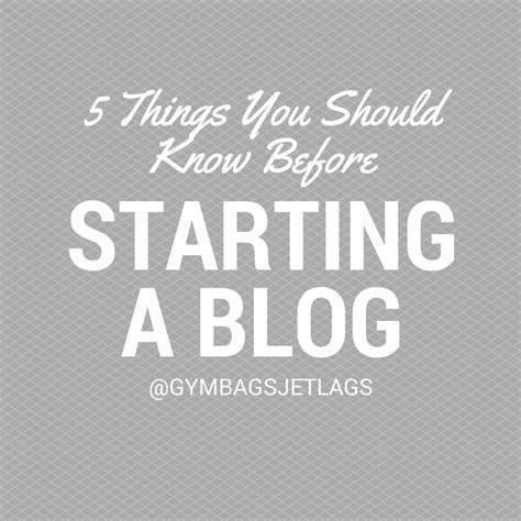 5 Things You Should Know Before Starting A Blog