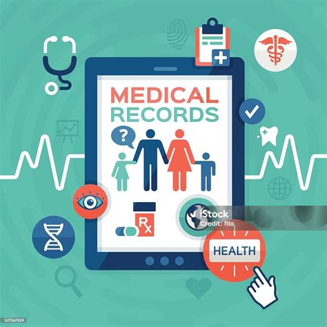 Electronic Medical Records Stock Illustration Download Image Now