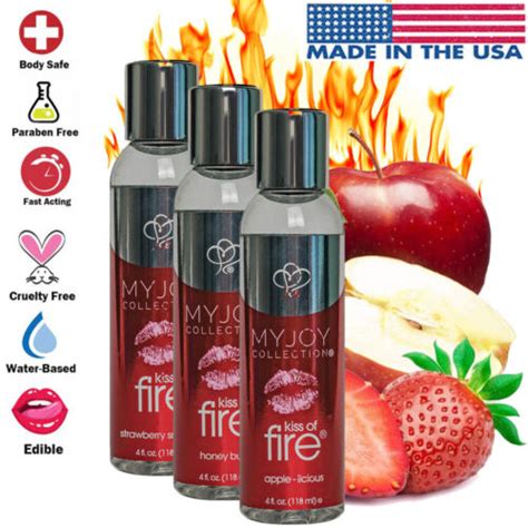 Kiss Of Fire Warming Massage Oil Edible Flavored Body Lotion Oral Foreplay Usa Ebay