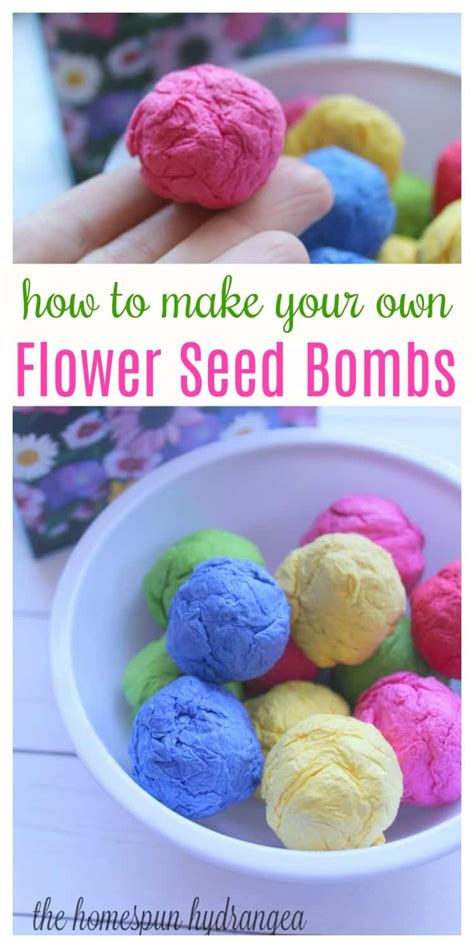 How To Make Homemade Flower Seed Bombs For Your Garden