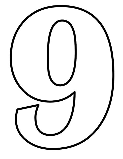 Fileclassic Alphabet Numbers 9 At Coloring Pages For Kids Boys Dotcom