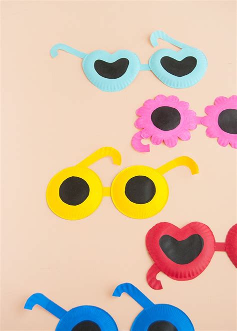 Diy Paper Plate Sunglasses Handmade Charlotte