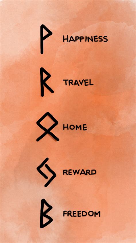 Bind Runes Happiness Travel Home Reward Freedom Rune Tattoo