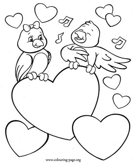There are coloring pages of flowers, animals, hearts, robots, rainbows, and even unicorns. Cute Valentines Day Coloring Pages - GetColoringPages.com