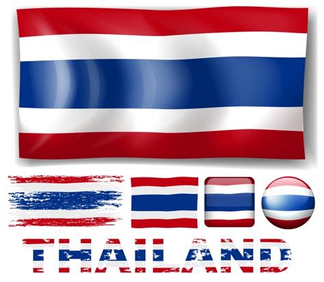Schau dir unsere auswahl an thailand thai flag an, um die tollsten einzigartigen oder spezialgefertigten, handgemachten stücke aus unseren shops zu finden. Thailand-flagge in verschiedenen designs illustration ...