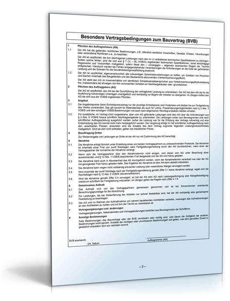 Beitrag aus deutsches anwalt office premium. VOB-Bauvertrag Kurzfassung | Muster zum Download
