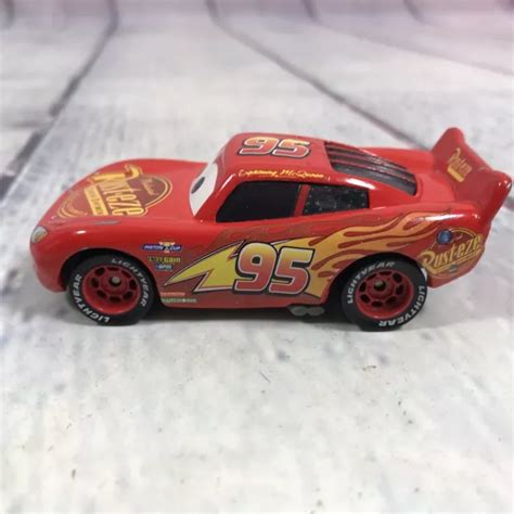 Disney Pixar Toy Vehicle Lightning Mcqueen Race Car Red 95 Rusteze Cars