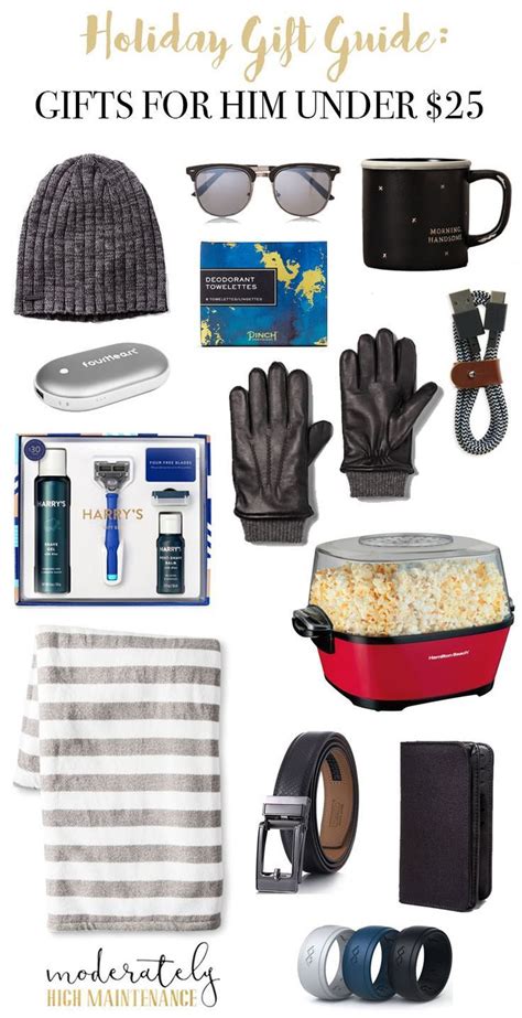 Great men's gifts under $25. Gifts for Men Under $25 | Moderately High Maintenance ...