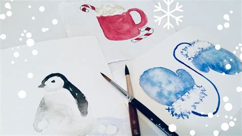 Watercolor Winter Projects Fun And Easy Skillshare 💙 Youtube