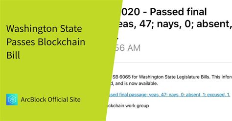 washington state passes blockchain bill