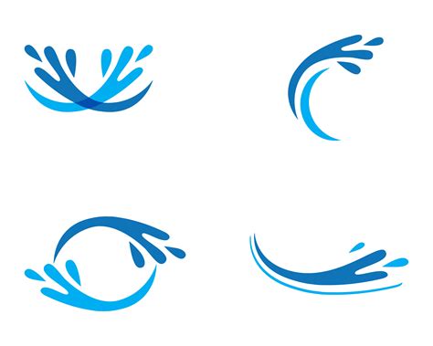 Download splash Water, Wave symbol and icon Logo Template vector ...