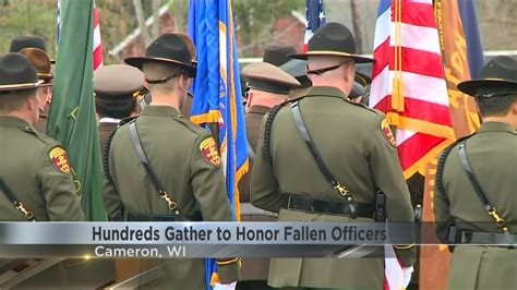 Hundreds Gather To Honor Fallen Officers Youtube