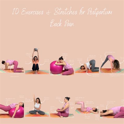 10 Exercises For Postpartum Back Pain Bonjour Baby