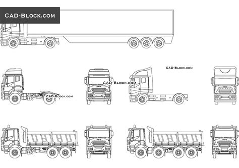 Files that include various drawings are created in autocad. Truck Elevation CAD block