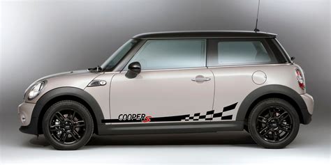 Mini Cooper X Side Stripe Scheckered Flag Vinyl Body Decal Skicker Color By Cardecalstyle On