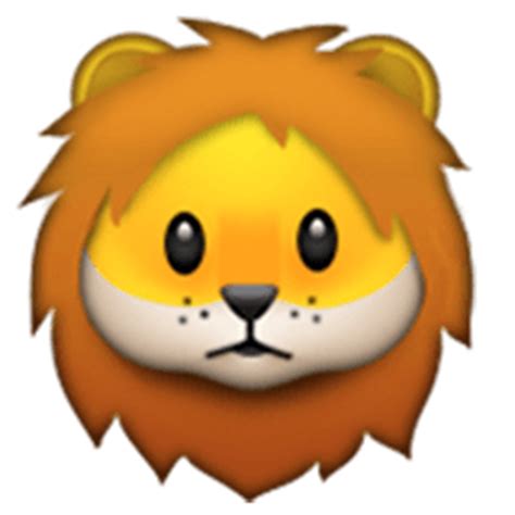 Lion Face | ID#: 218 | Emoji.co.uk