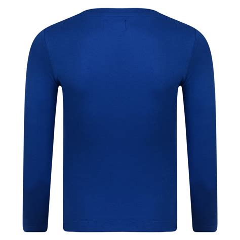 Moschino Boys Royal Blue Long Sleeve T Shirt With Logo