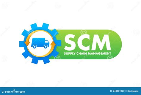 Scm Icon Simple Creative Element Icon With Scm Stock Vector
