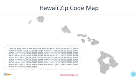 Hawaii Zip Code Map Ofo Maps