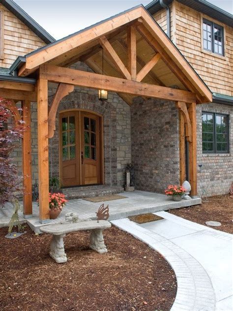 Most of the front porch sign ideas below are easy to create in a few hours with recycled materials and a little paint. modern rustic front door | Porch addition, House with ...