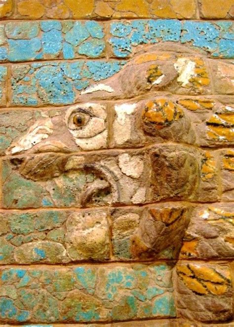One Of Two Babylonian Lions From The Walls Of The Ishtar Gate In