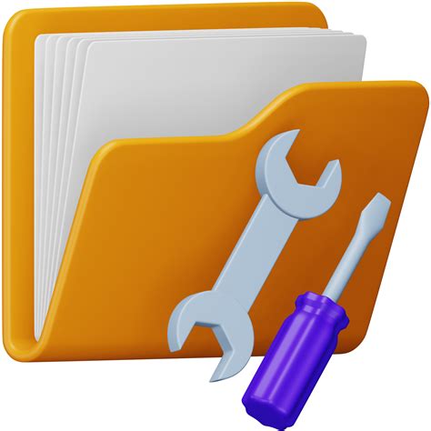 Folder Tool 3d Rendering Isometric Icon 15081413 Png